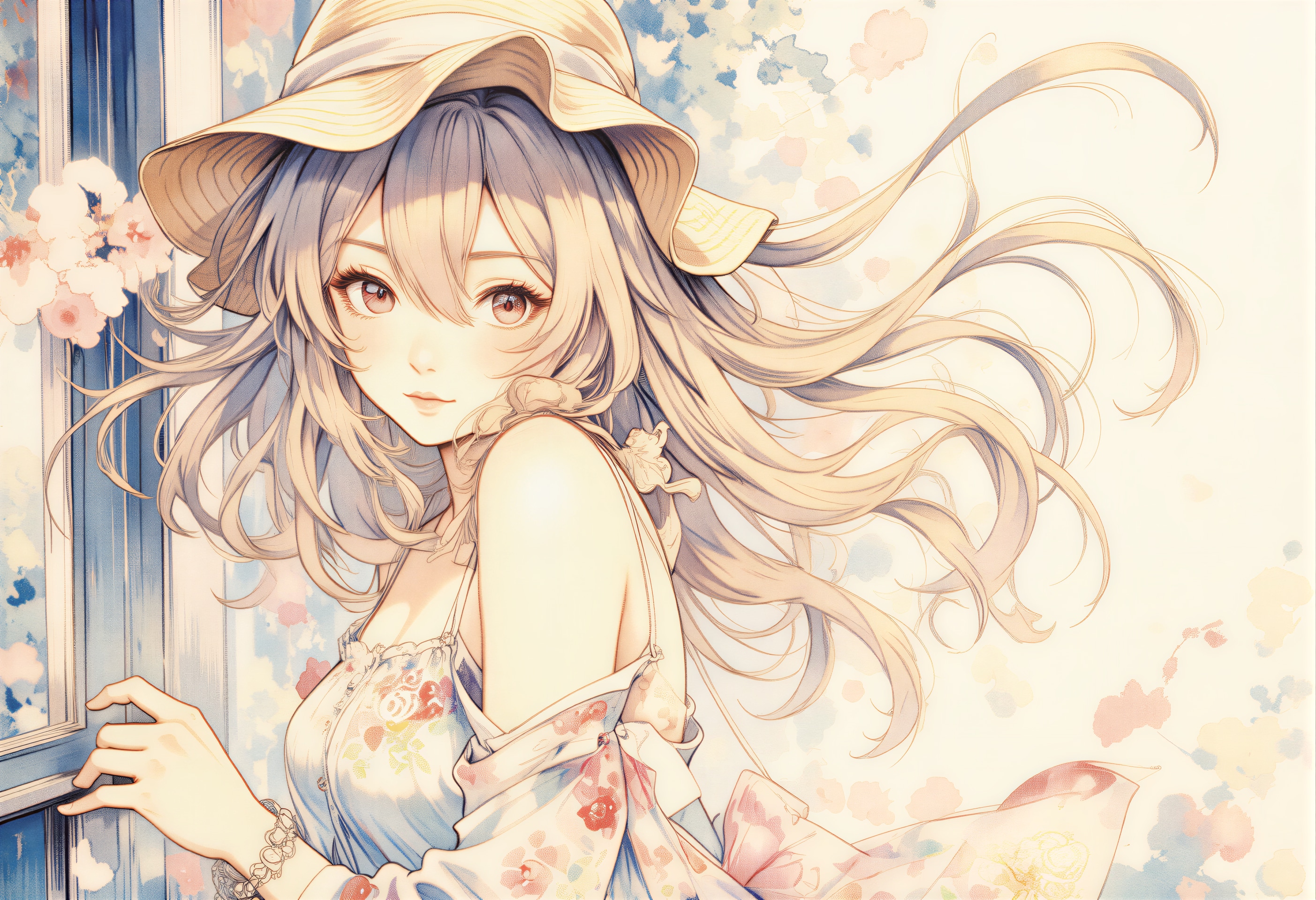 花の風 | の人気AIイラスト・グラビア