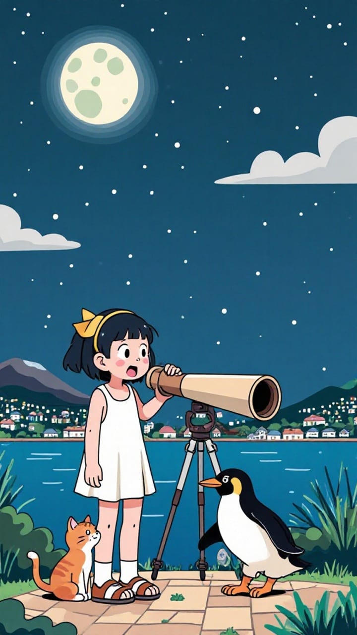 ３お月様『こんばんは。』 | の人気AIイラスト・グラビア