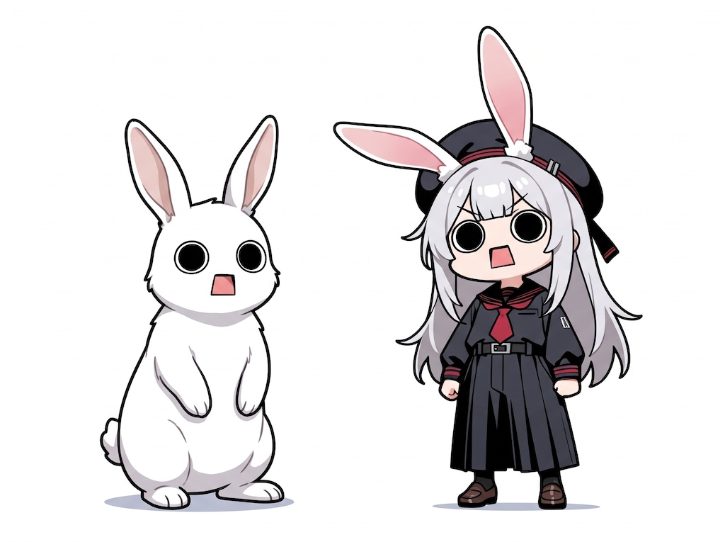 えらいこっちゃ兎とえらいこっちゃ嬢