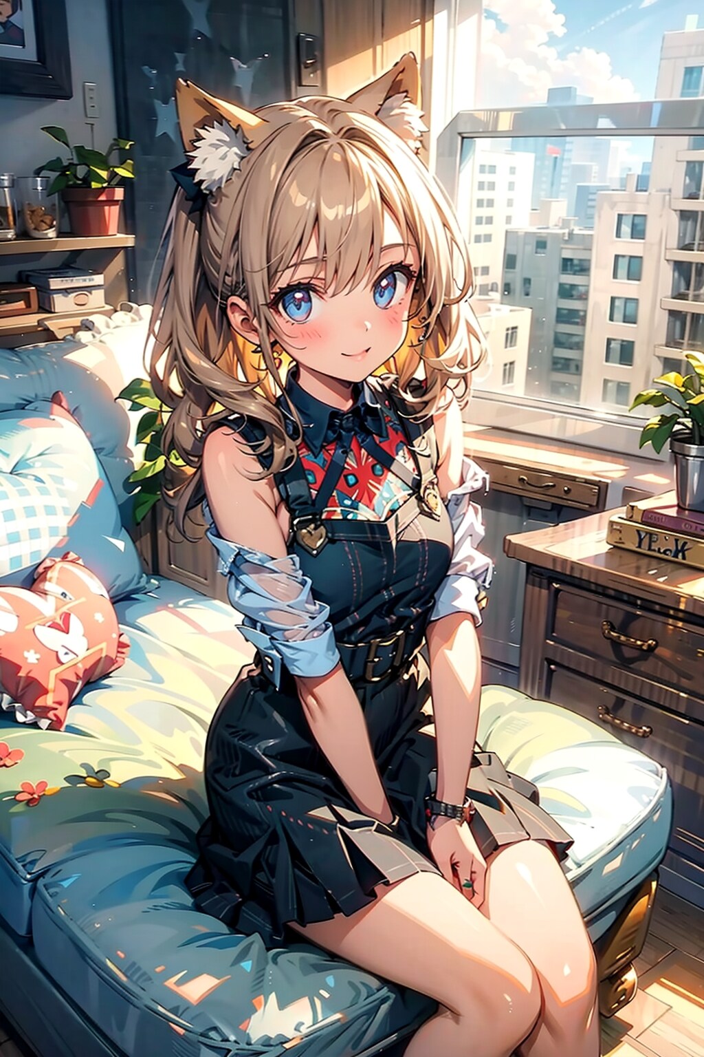 蔵出し　猫娘2　何故かまた2人にならず？ | の人気AIイラスト・グラビア