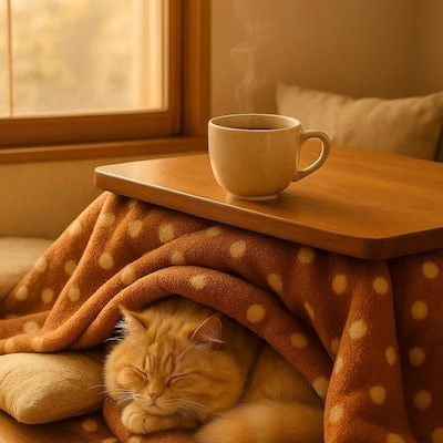 こたつと猫! ー温かい飲み物を添えてー