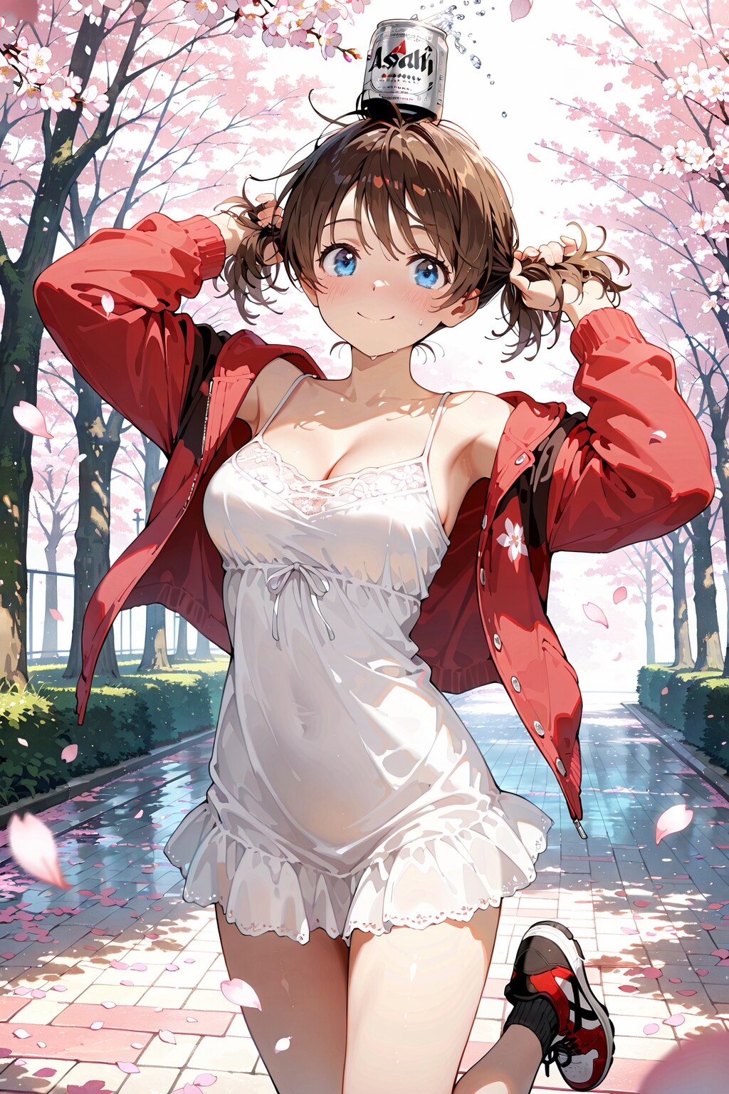 スニーカーで気軽にお花見 Y312