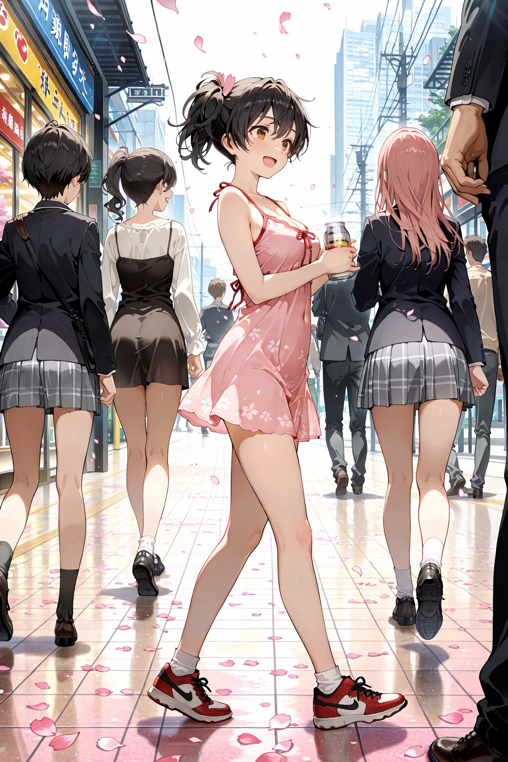 スニーカーで気軽にお花見 Y312