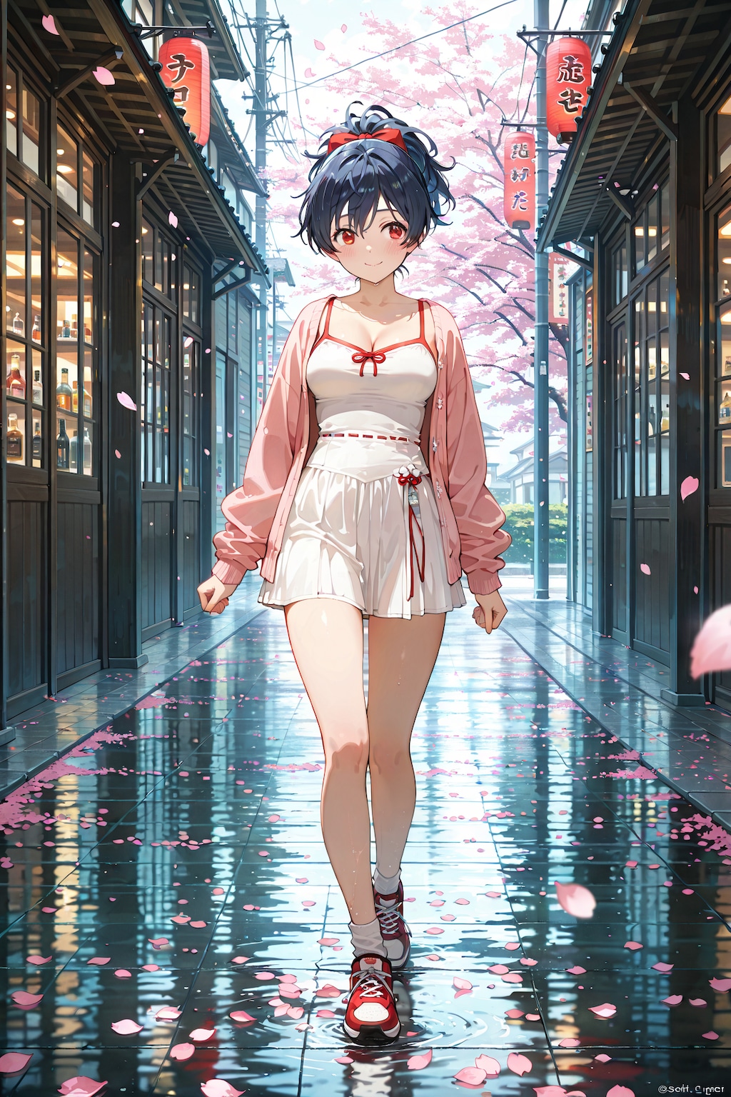 スニーカーで気軽にお花見 Y312