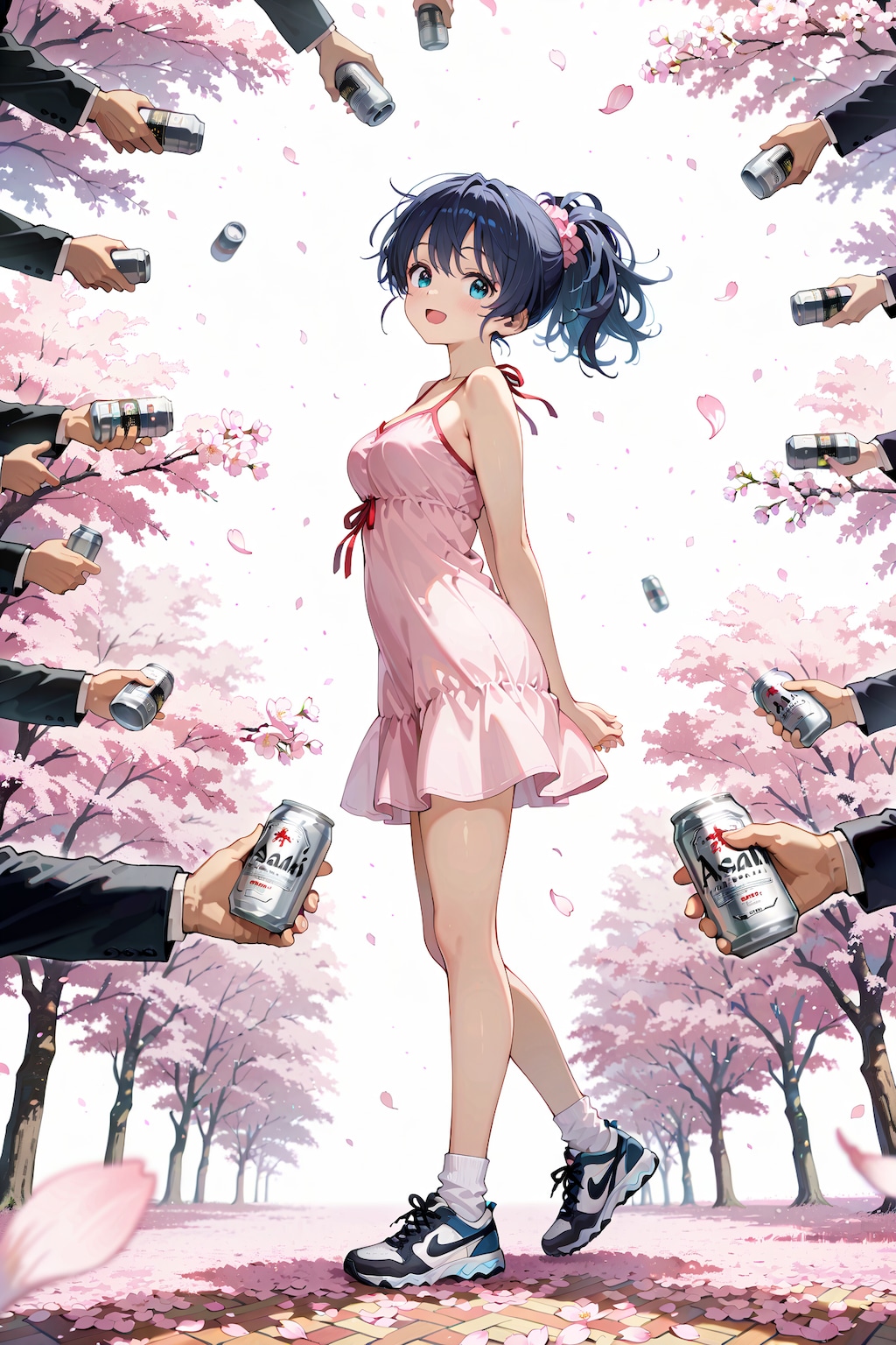 スニーカーで気軽にお花見 Y312