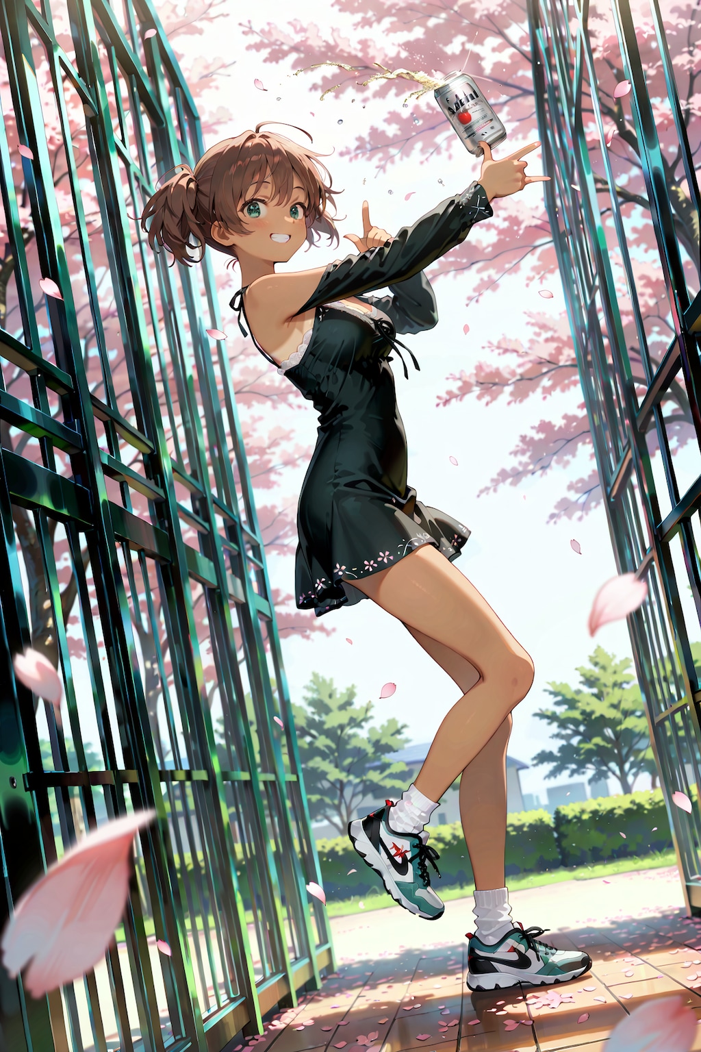 スニーカーで気軽にお花見 Y312