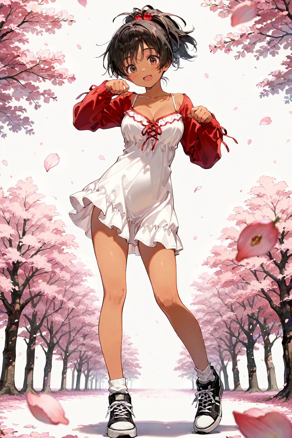 スニーカーで気軽にお花見 Y312