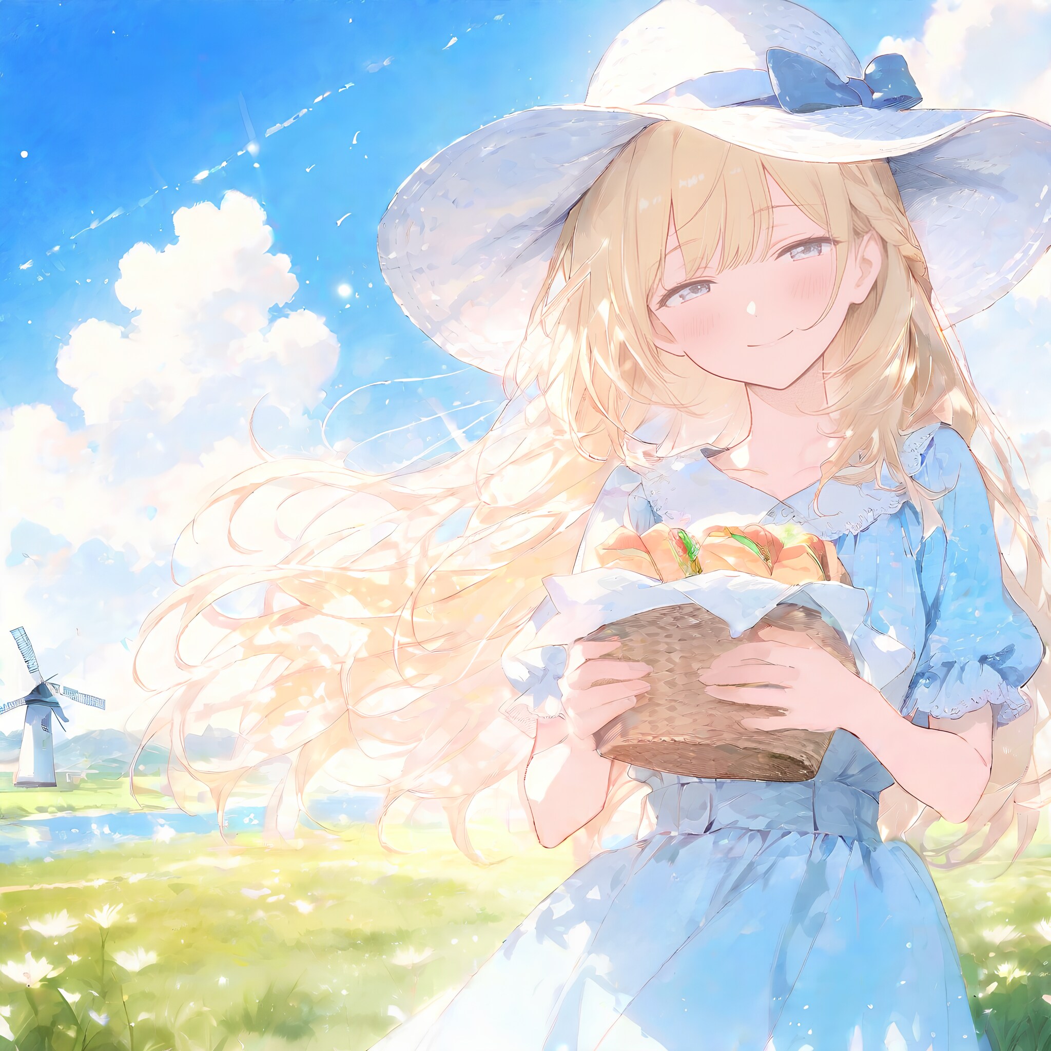 春の風とピクニック