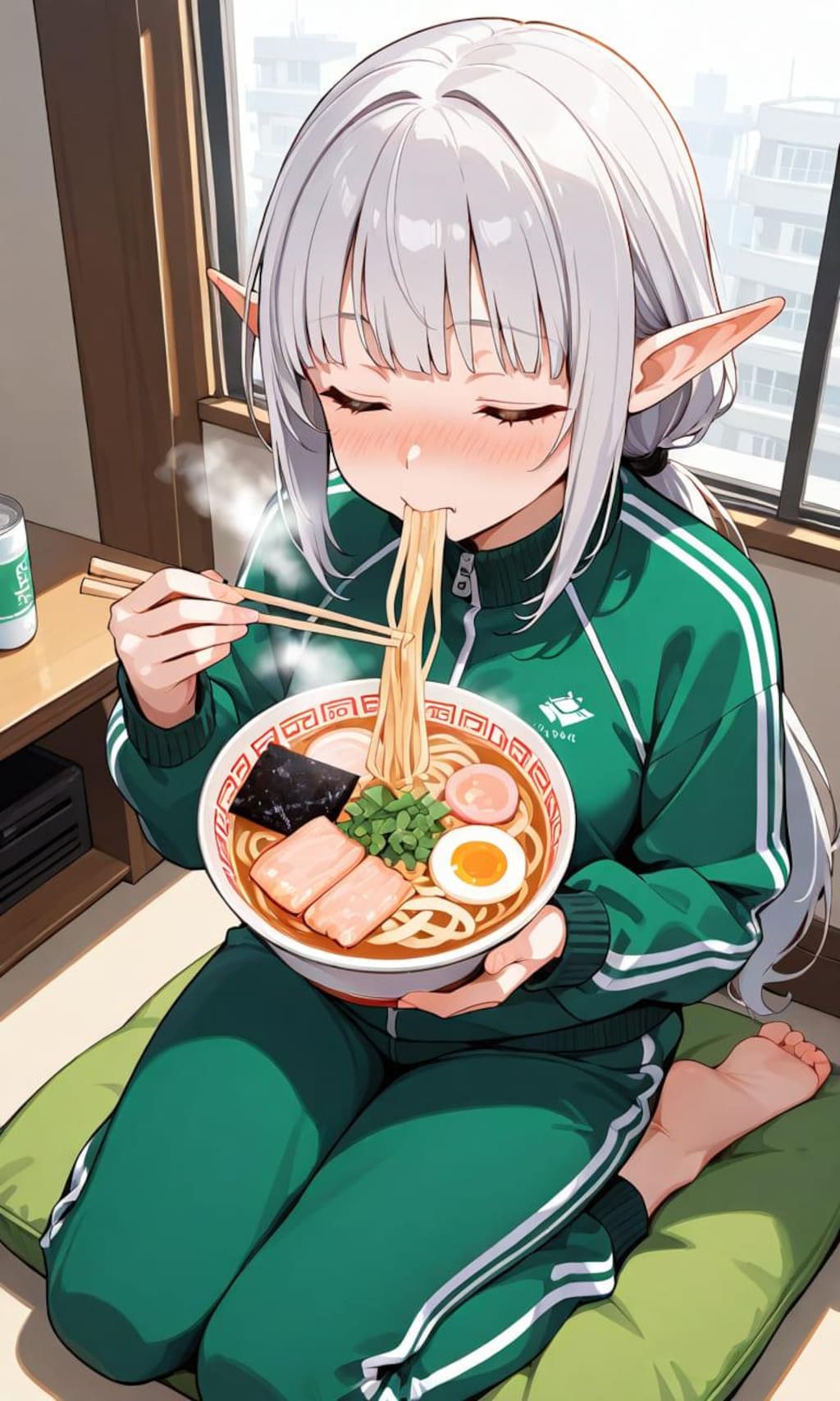 ジャージエルフの食事