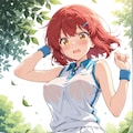 ノーパンテニス部と強風 2枚目