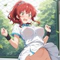 ノーパンテニス部と強風 3枚目