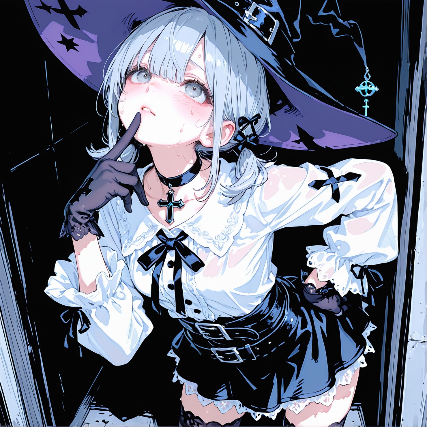 決めポーズがちょっと古い魔女さん | の人気AIイラスト・グラビア