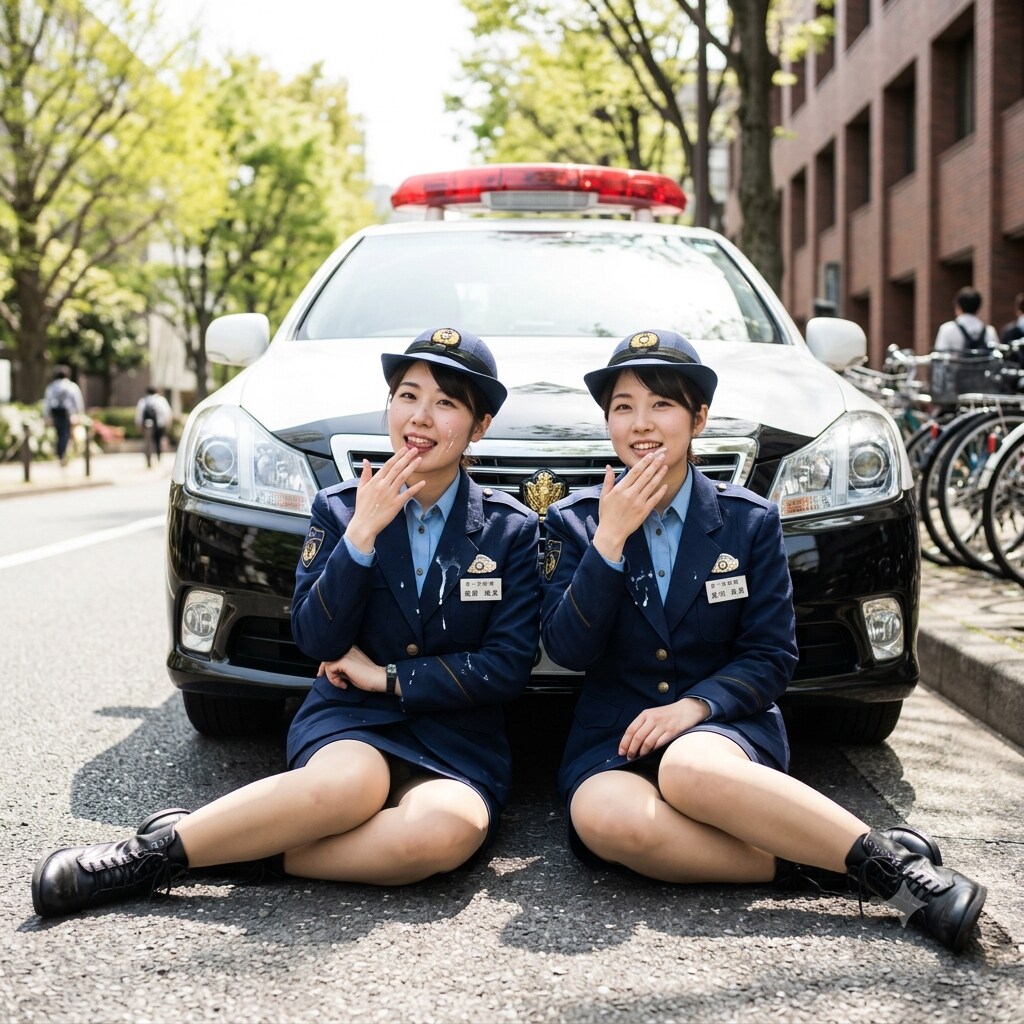 婦警さんに...