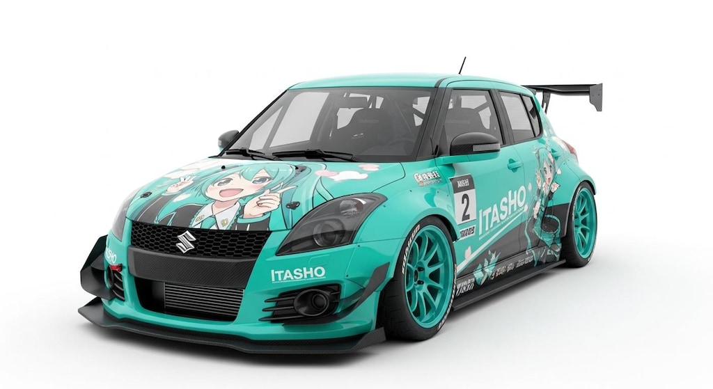 スイフト初音ミクレーシングカー