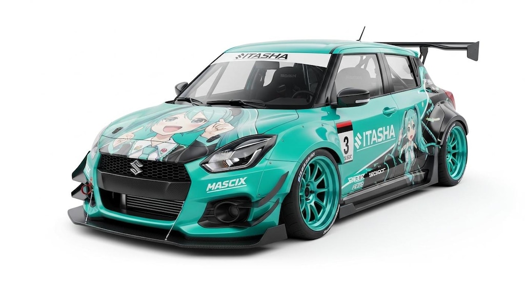 スイフト初音ミクレーシングカー