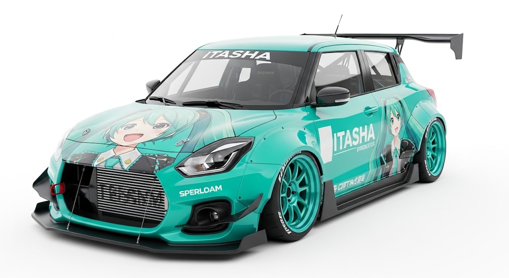 スイフト初音ミクレーシングカー