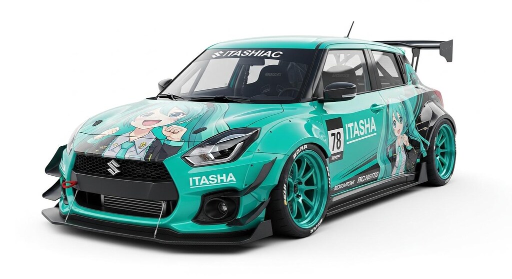 スイフト初音ミクレーシングカー