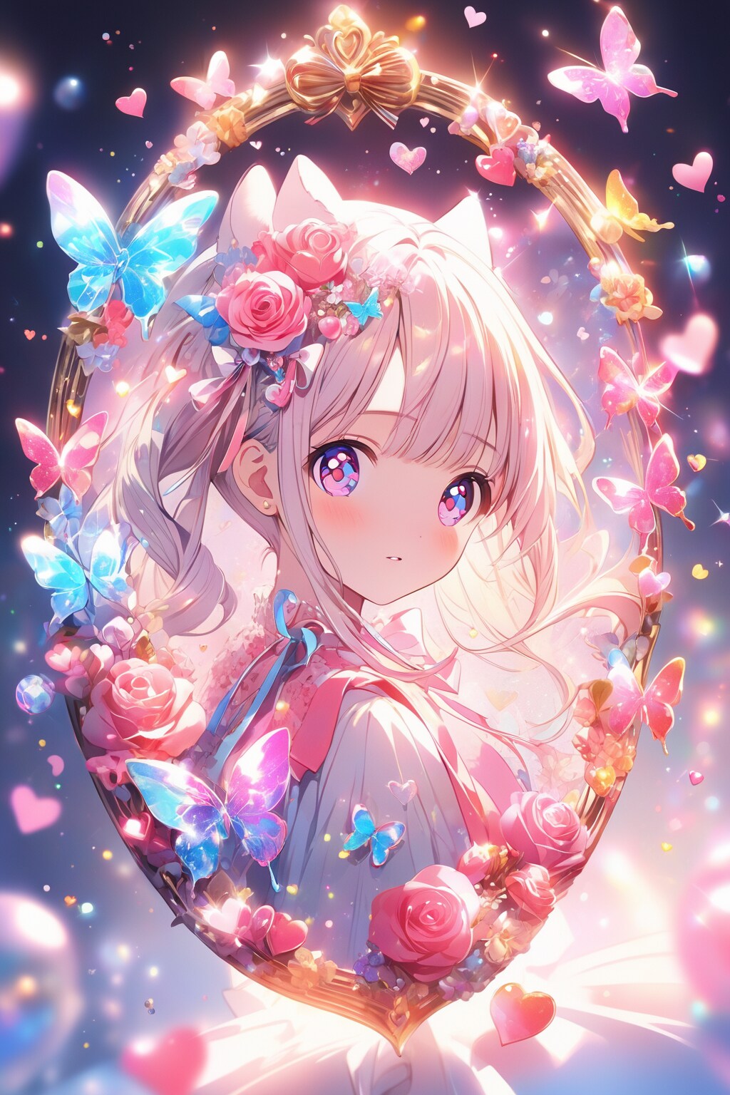 恋咲く乙女は甘色の薔薇のように