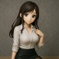 新作3Dフィギュア ─ 白シャツのオフィスレディ 2枚目