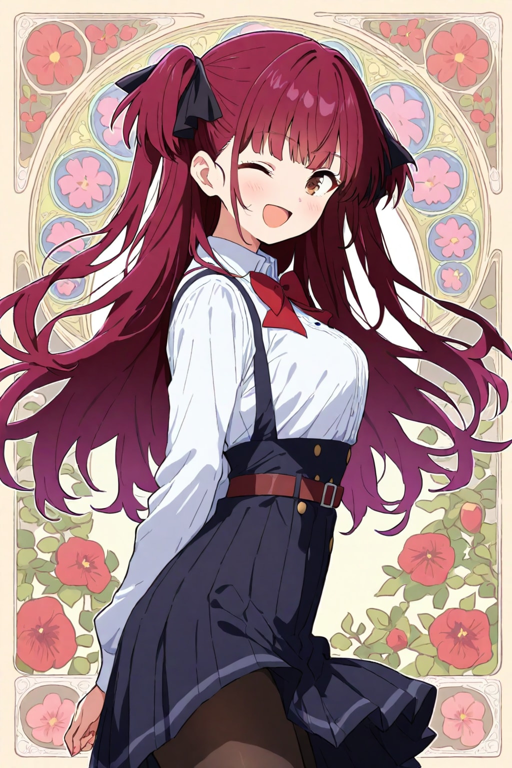 アール・ヌーヴォー赤髪ちゃん | の人気AIイラスト・グラビア