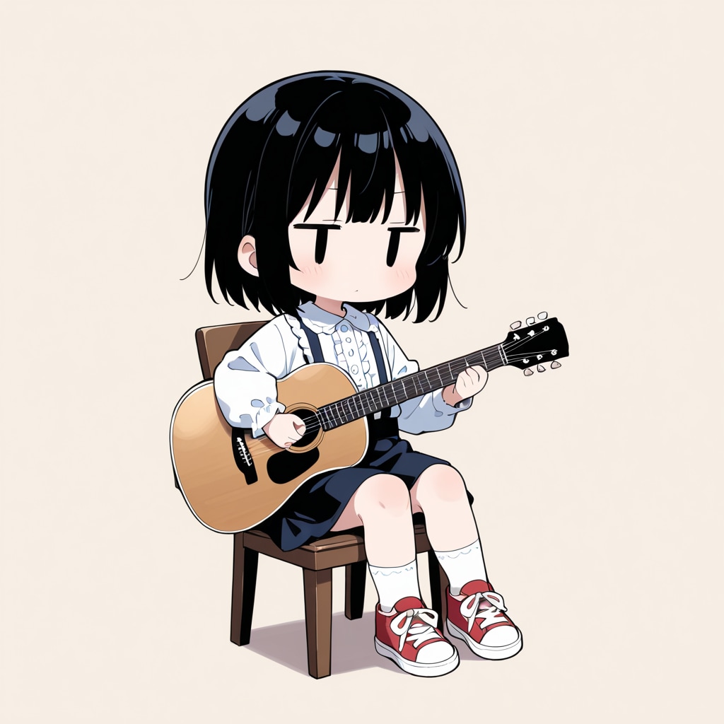 フォークギターを弾いてみる