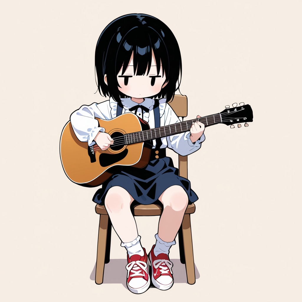 フォークギターを弾いてみる