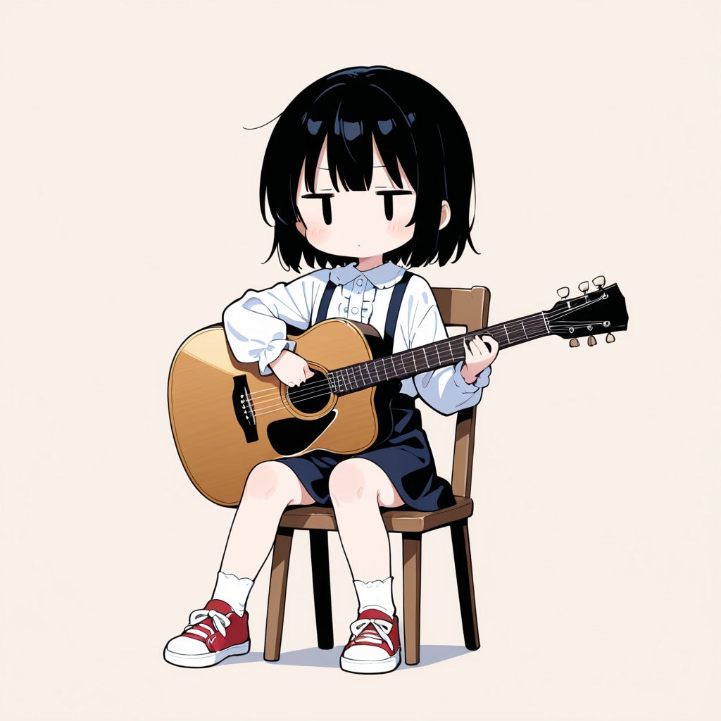 フォークギターを弾いてみる