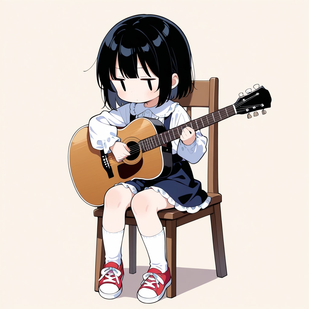 フォークギターを弾いてみる