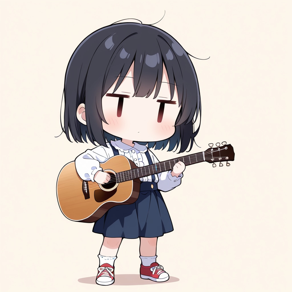 フォークギターを弾いてみる