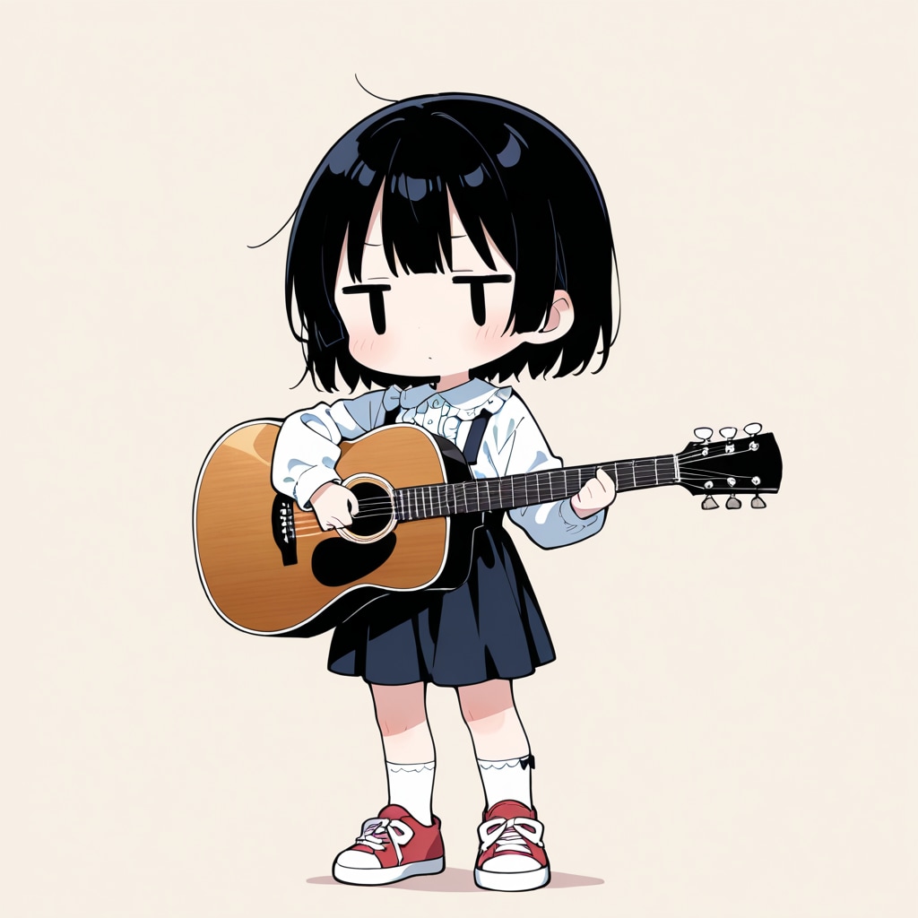 フォークギターを弾いてみる