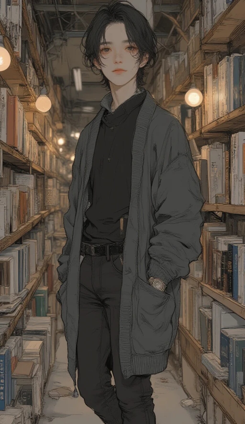 【最強の秋服】塩顔イケメンが着こなすカーディガンコーデ3選！AIが描く理想の彼スタイル