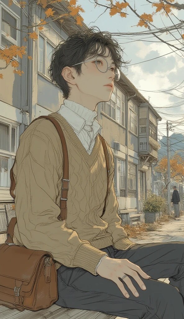 【最強の秋服】塩顔イケメンが着こなすカーディガンコーデ3選！AIが描く理想の彼スタイル | の人気AIイラスト・グラビア