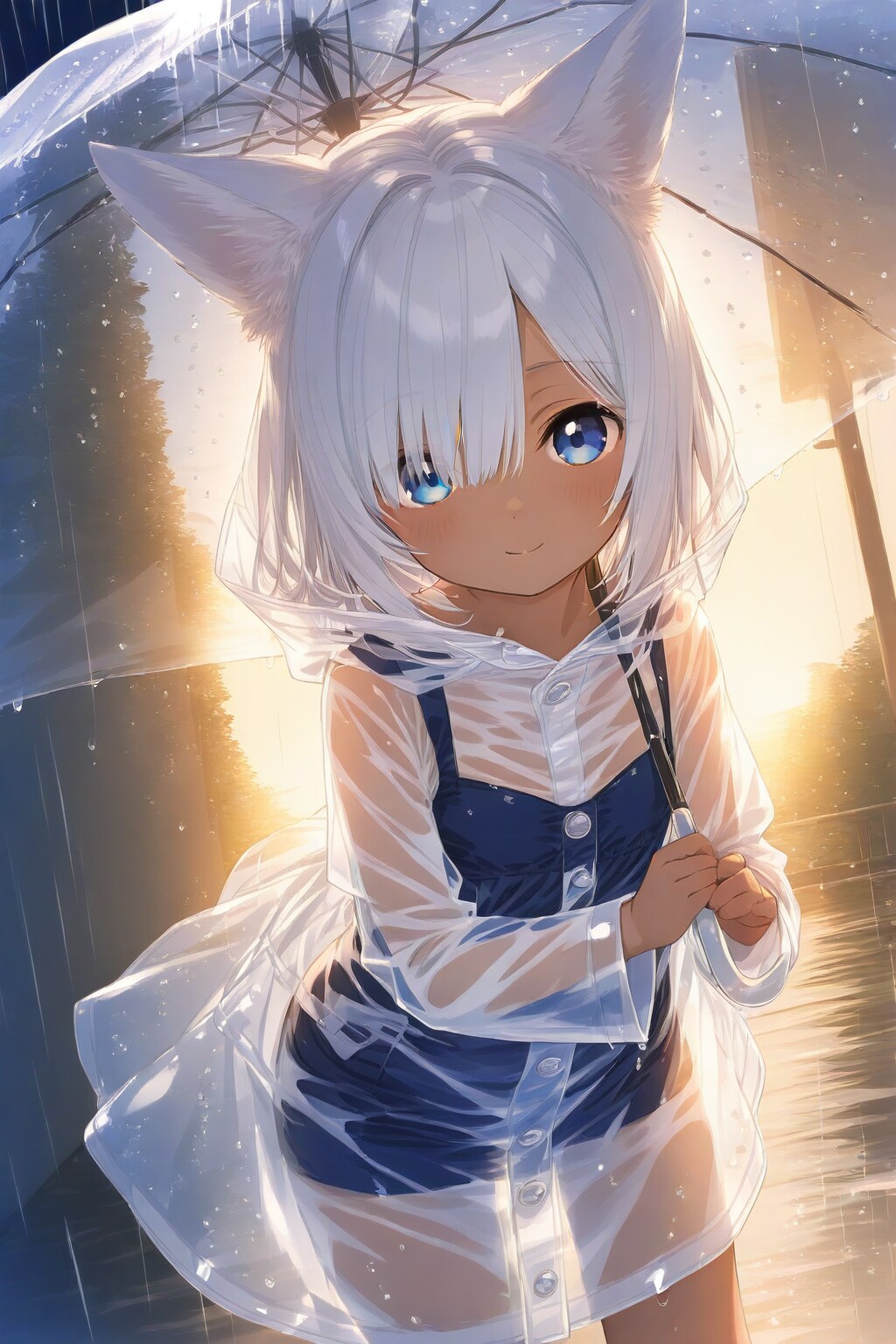 雨合羽狐娘・次女