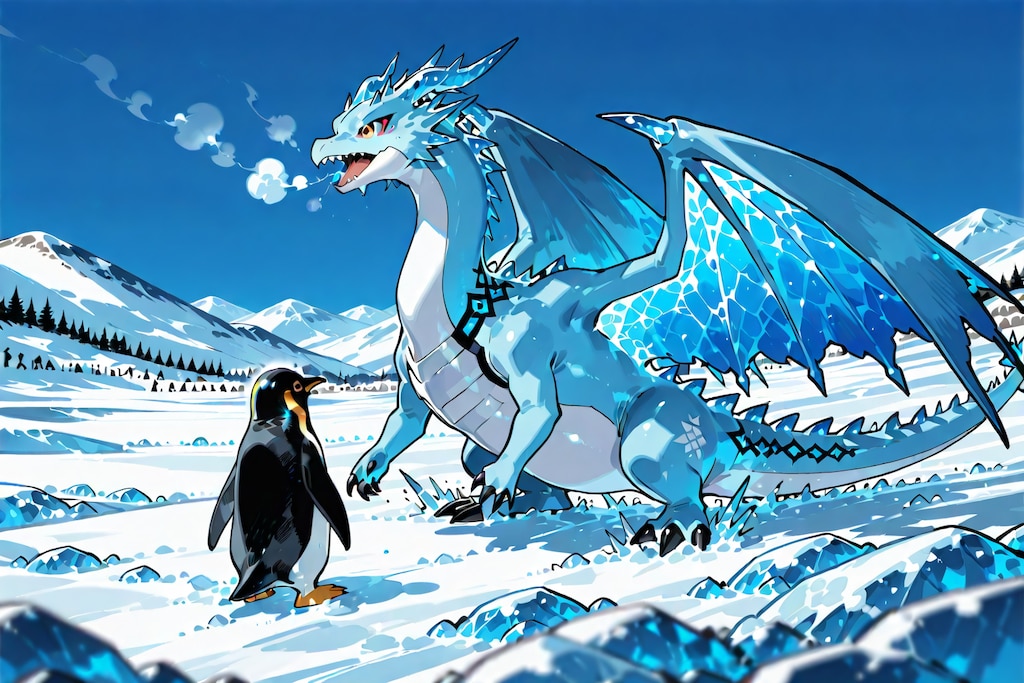 ドラゴン眺める鳥？