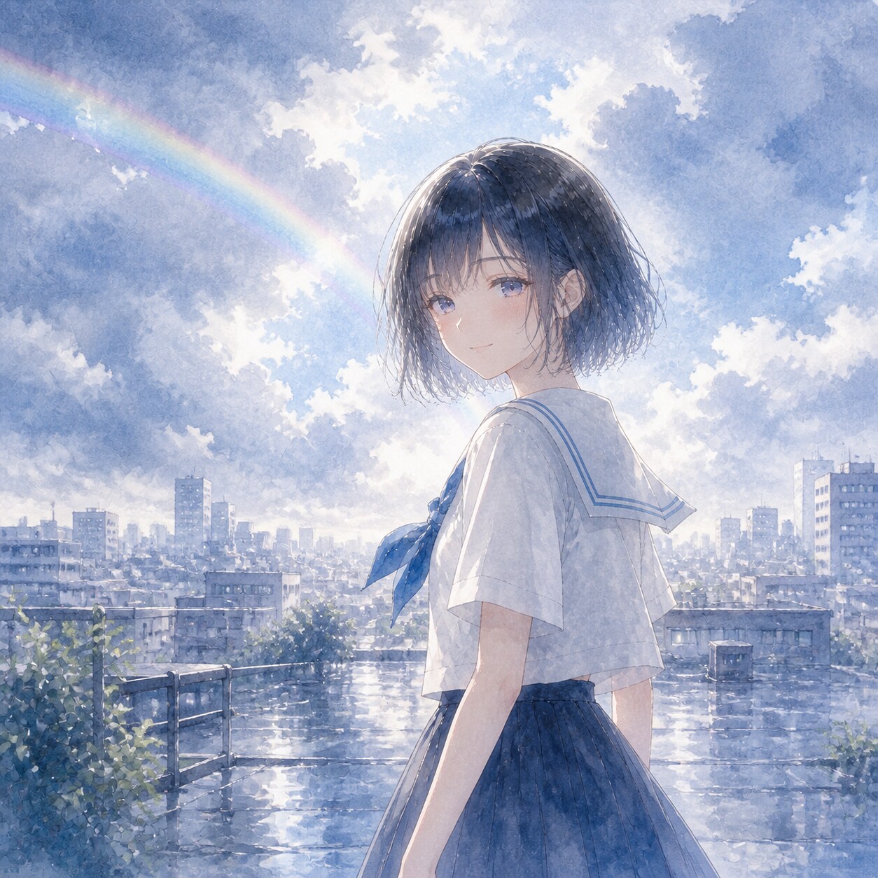 雨上がり | の人気AIイラスト・グラビア