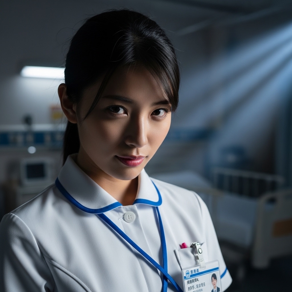 看護師　夜勤の妖しげな顔