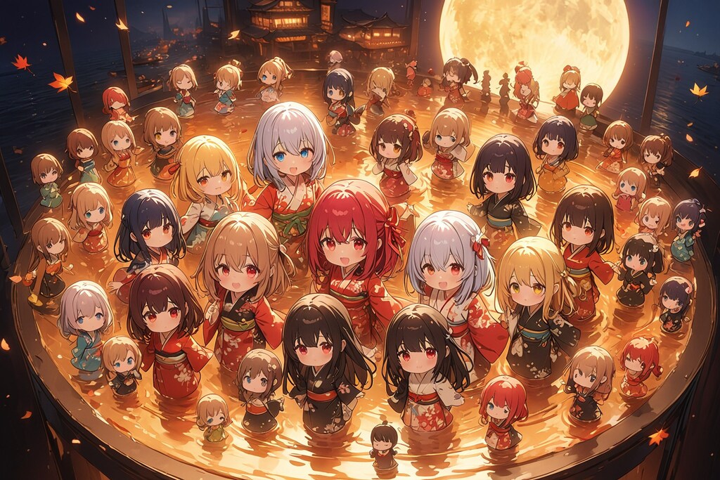 着物ちびちゃん。