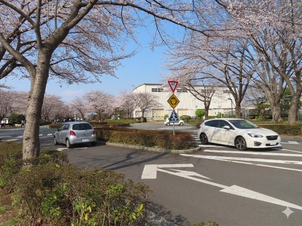 道路を行く自動車
