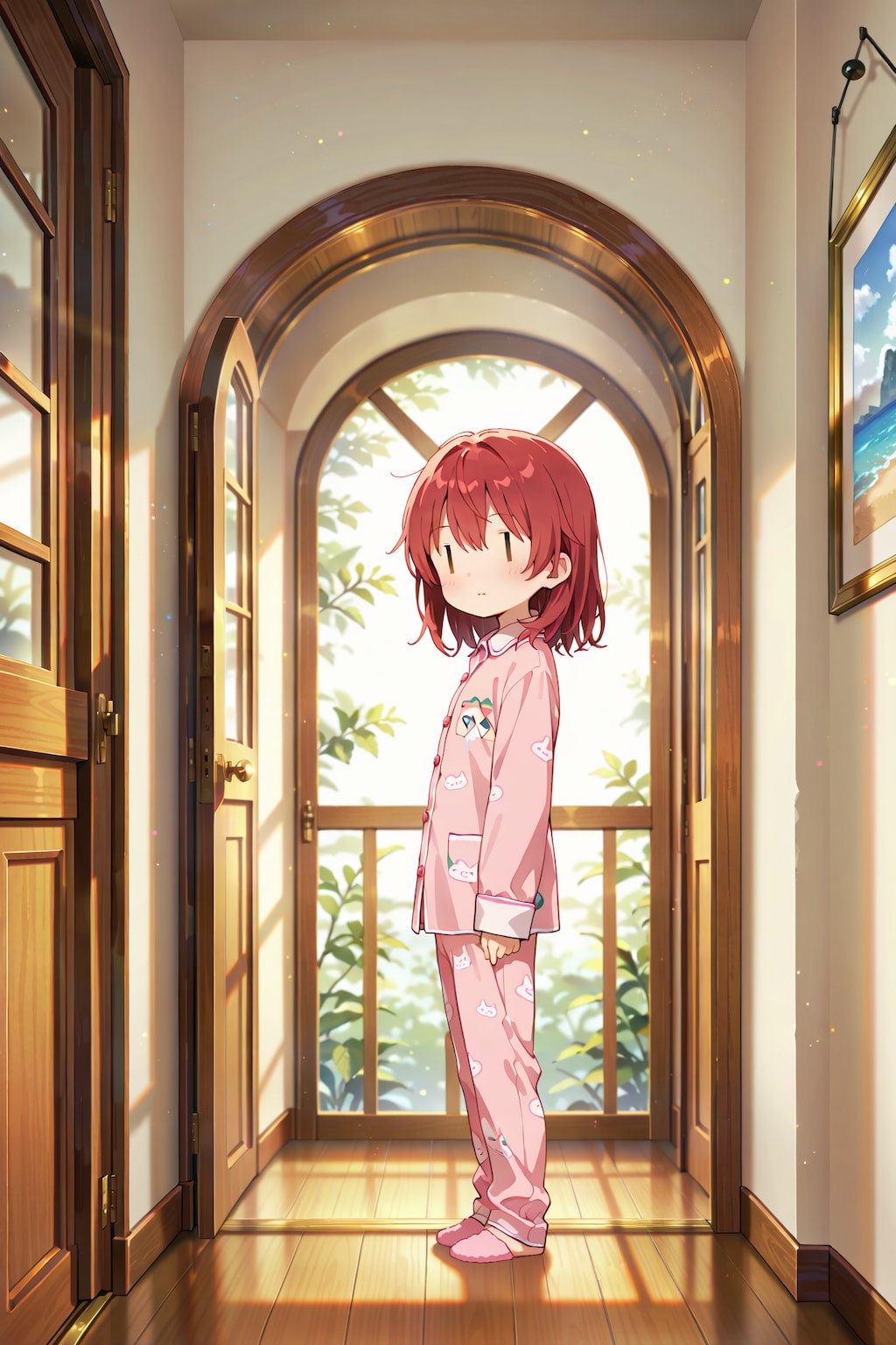 起き抜けのジト目先生 YC13