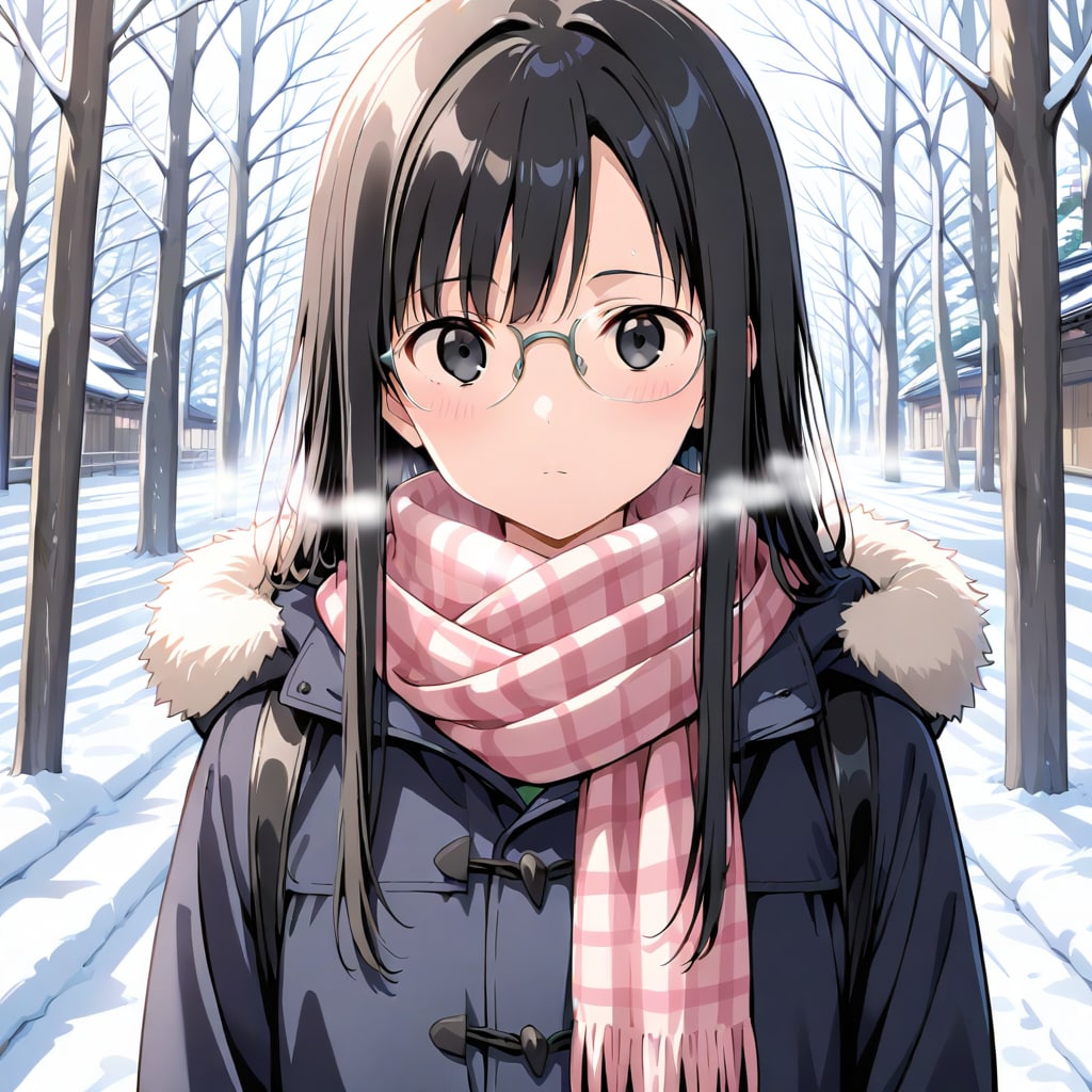 雪の通学路 | の人気AIイラスト・グラビア