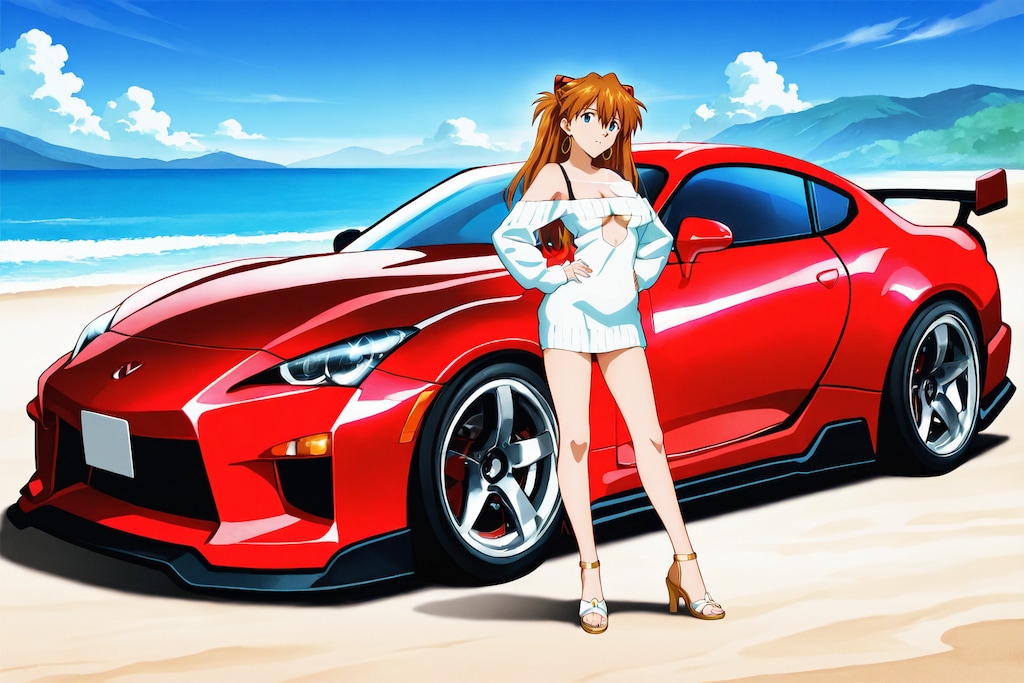 アスカ、レイ、マリ、モデルGTR風