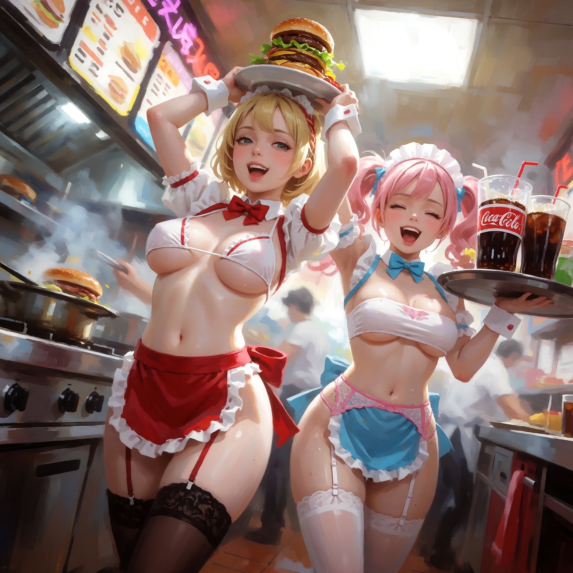 バーガー、コーラ、そしてガーター