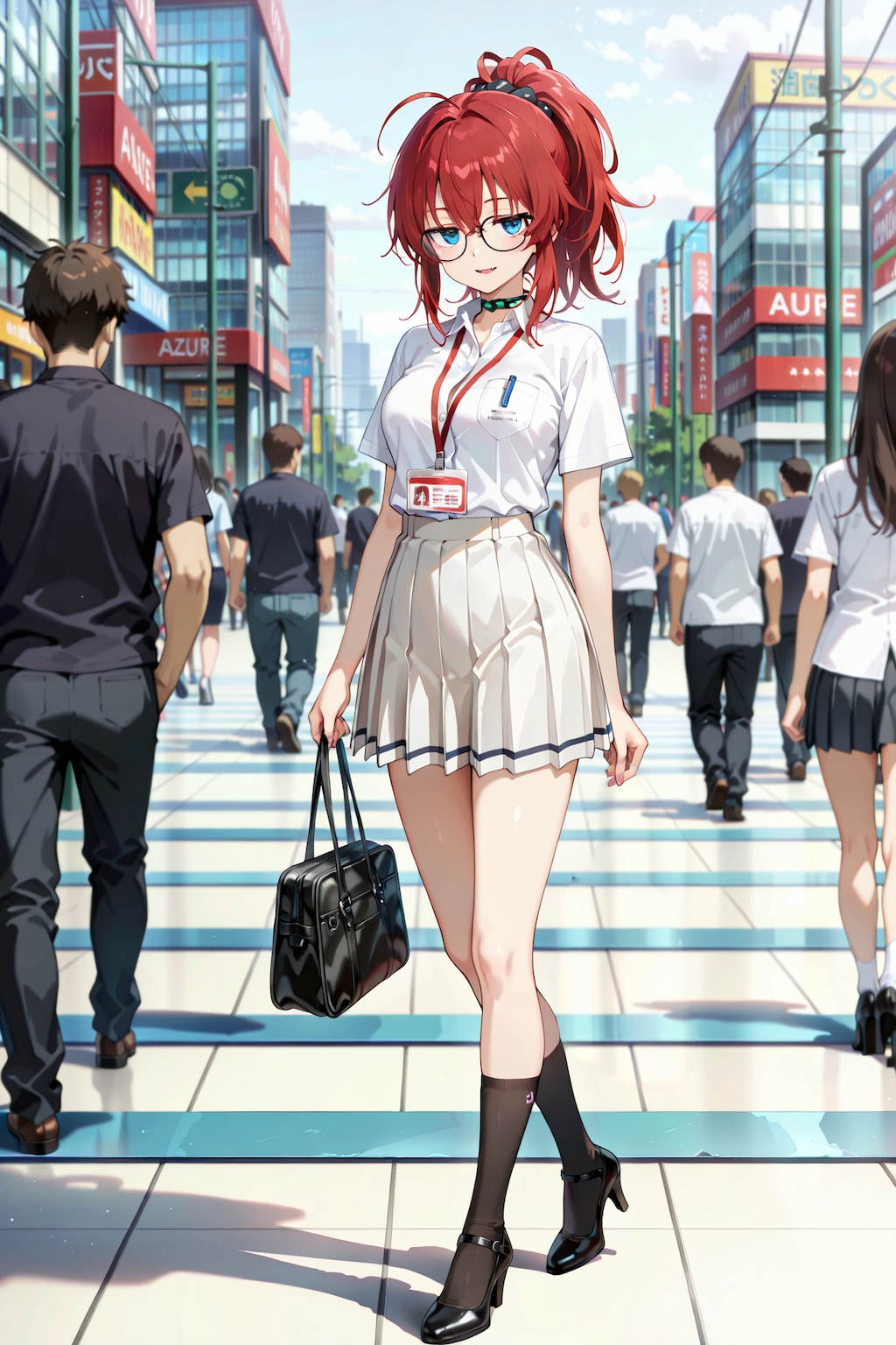 ジト目先生 with チョーカー Y920