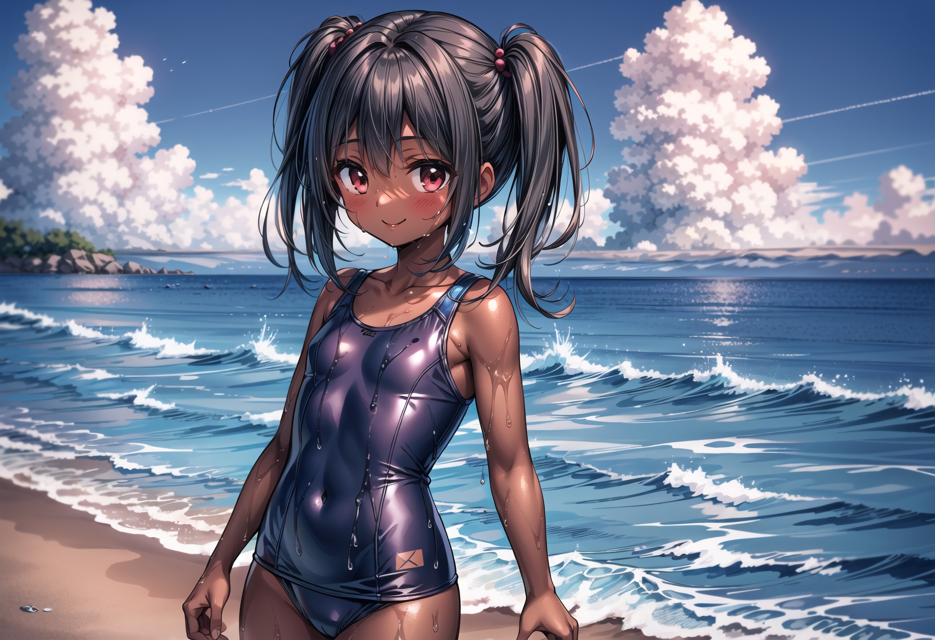 春の水着祭り１（スク水）