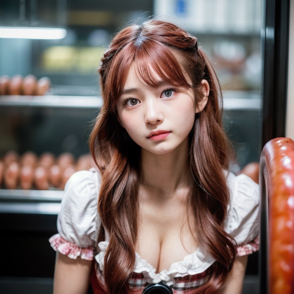 ソーセージ屋でバイトするミオちゃん