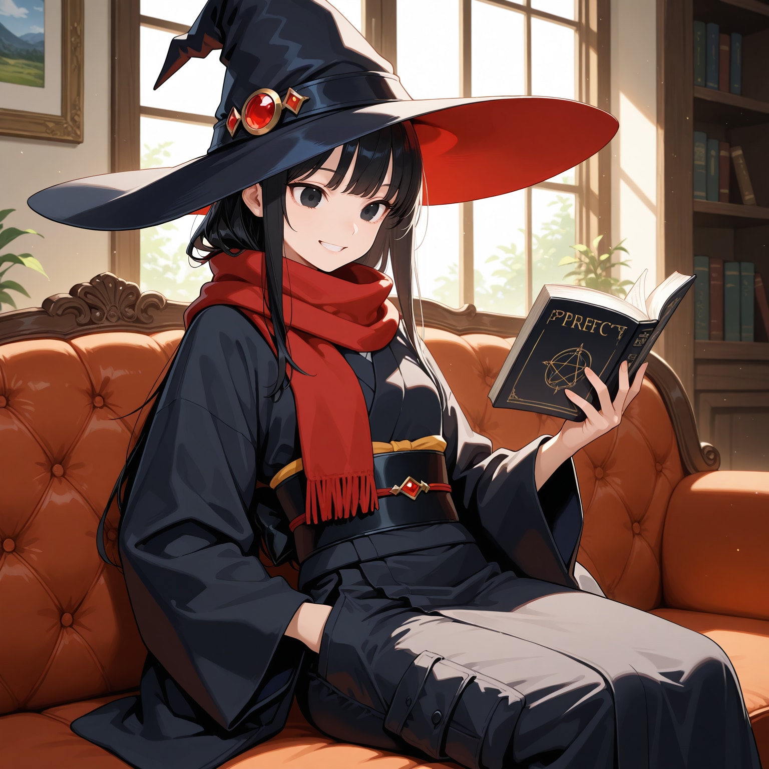 読書する魔女さん | の人気AIイラスト・グラビア