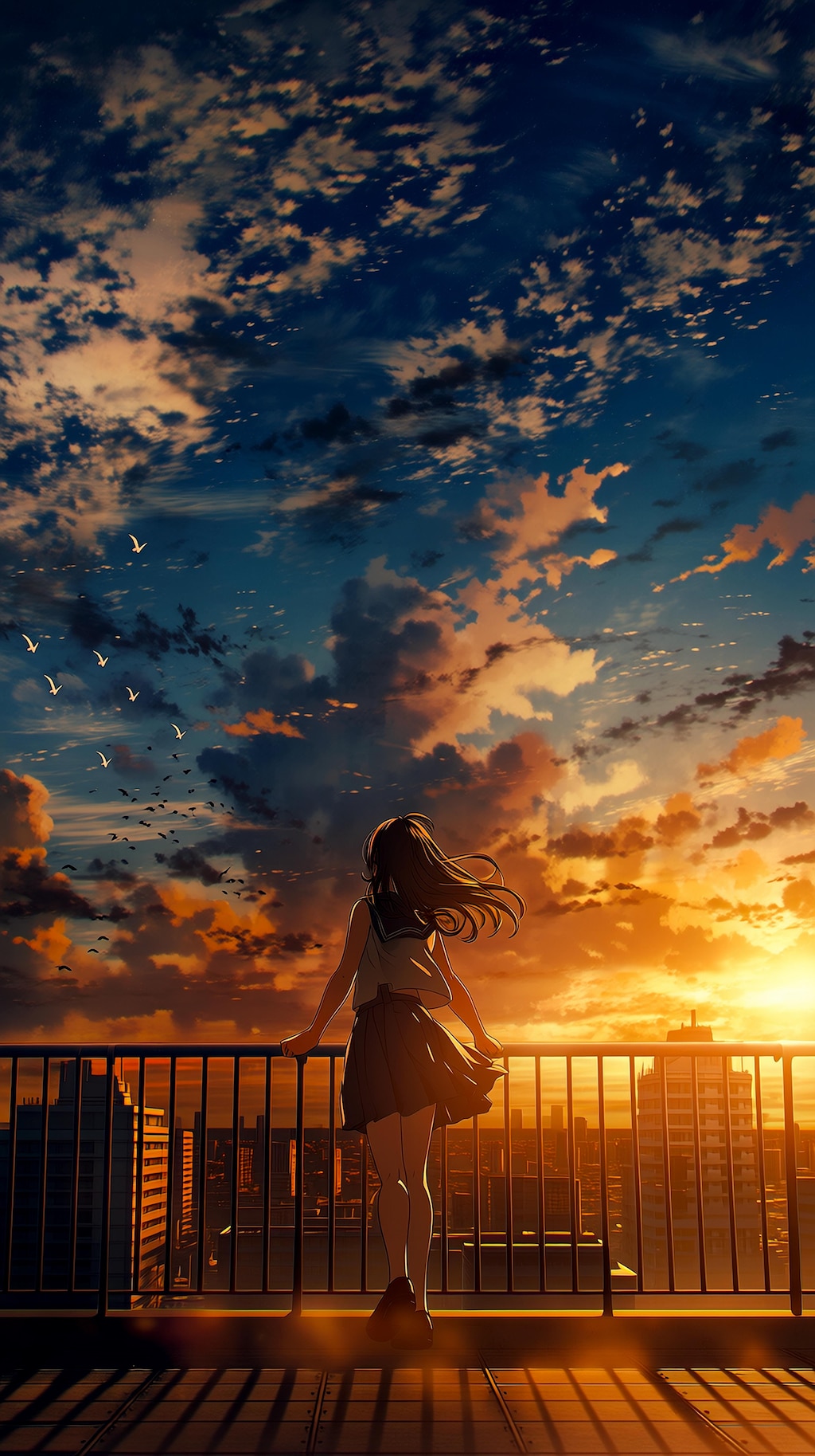 夕焼けと君