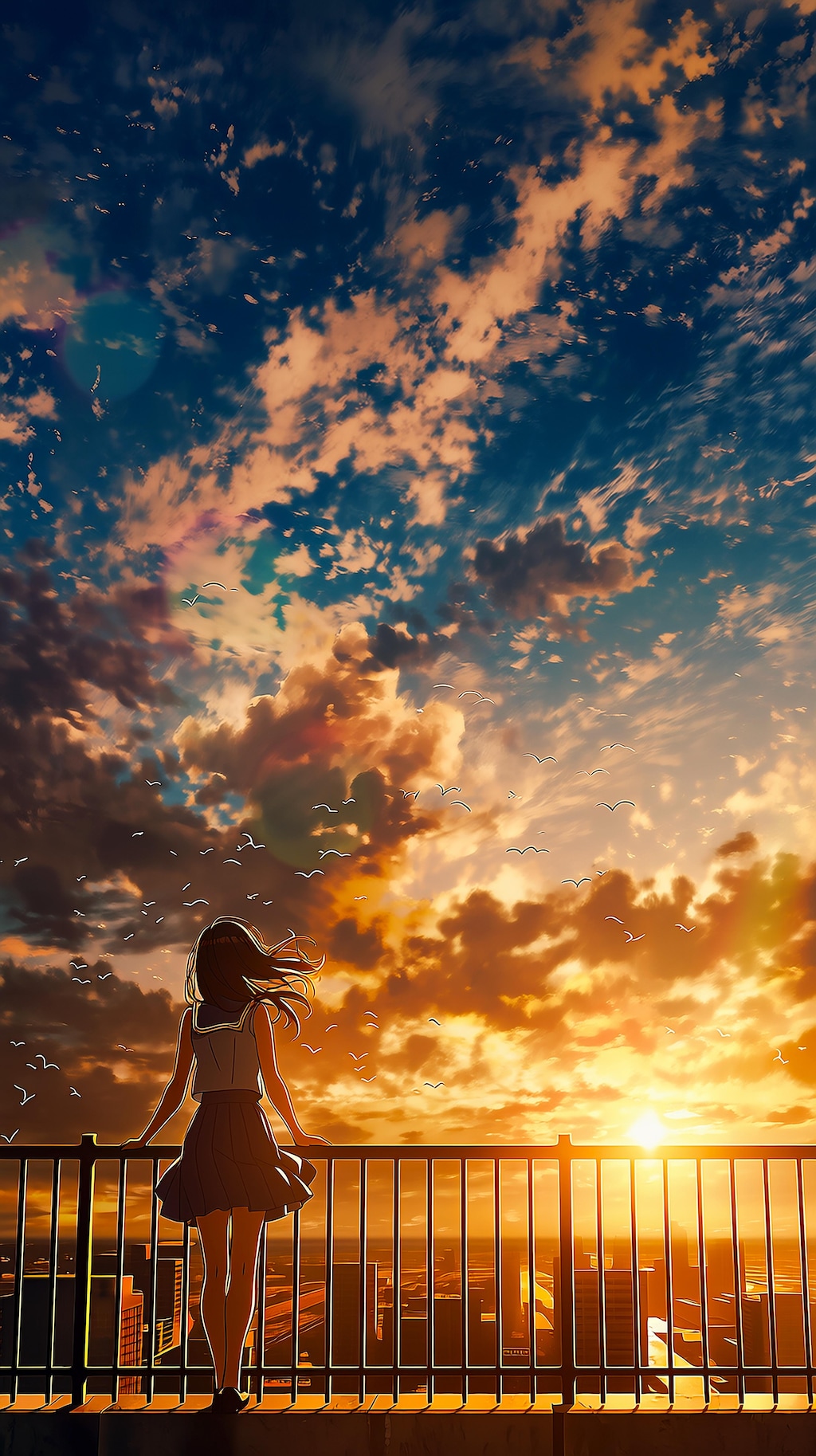 夕焼けと君