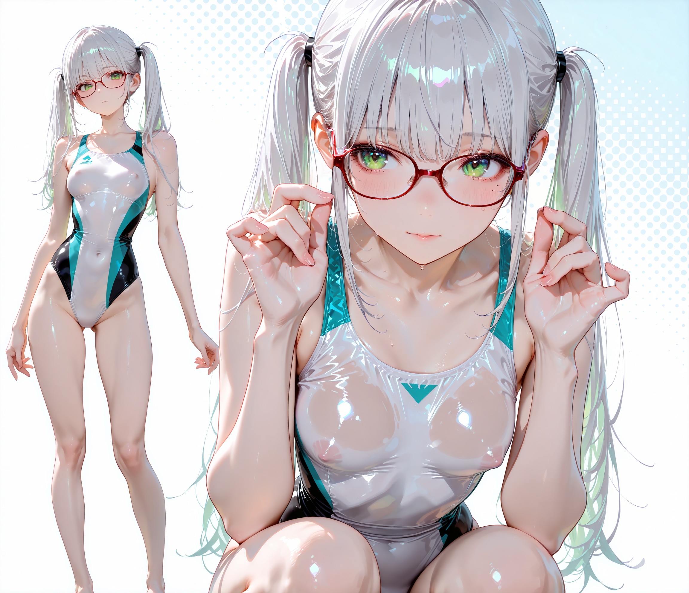 ツインテメガネっ娘♪2　今はこんな感じ♡