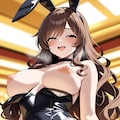 うちの子　茶髪のお姉さん　網バニー 4枚目